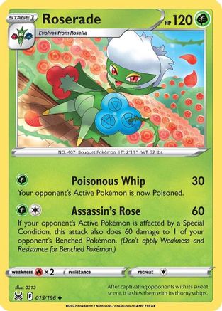Roserade (LOR-015) (Reverse Holofoil)