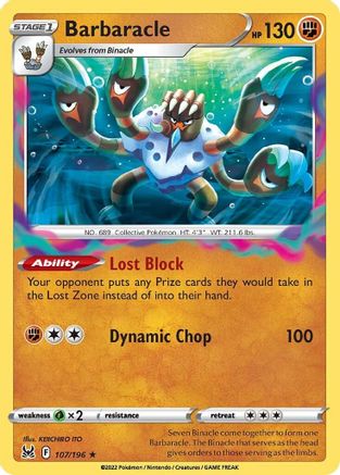 Barbaracle (LOR-107) (Reverse Holofoil)