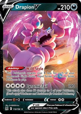 Drapion V (LOR-118) (Holofoil)