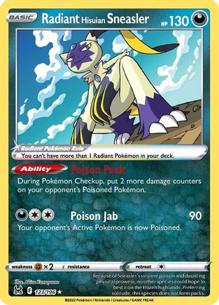 Radiant Hisuian Sneasler (LOR-123) (Holofoil)