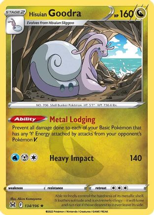 Hisuian Goodra (LOR-134) (Holofoil)