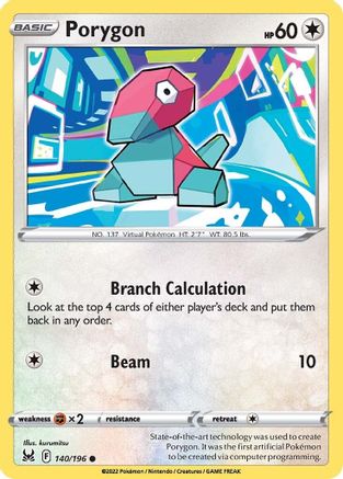 Porygon (LOR-140) (Reverse Holofoil)