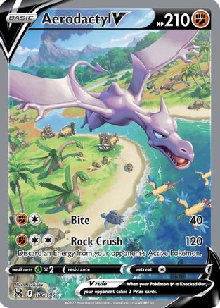 Aerodactyl V (Alternate Full Art) (LOR-180) (Holofoil)