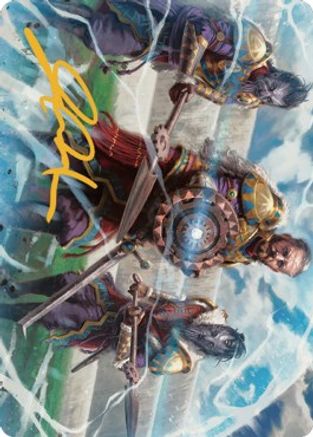 Argivian Phalanx Art Card (Gold-Stamped Signature) (ASDMU-003)