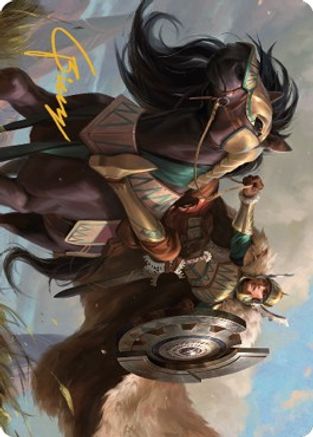 Knight of Dawn's Light Art Card (Gold-Stamped Signature) (ASDMU-010)