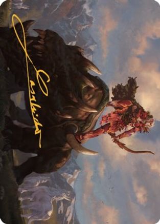 Meria's Outrider Art Card (Gold-Stamped Signature) (ASDMU-037)