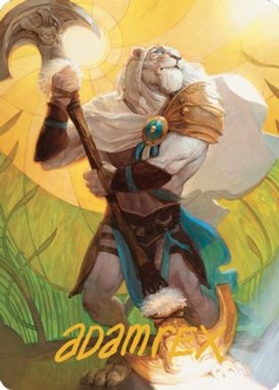 Ajani, Sleeper Agent Art Card (Gold-Stamped Signature) (ASDMU-042)