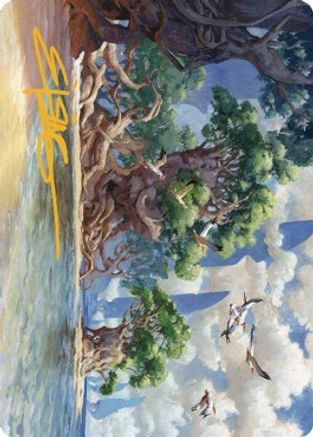 Yavimaya Coast Art Card (Gold-Stamped Signature) (ASDMU-061)