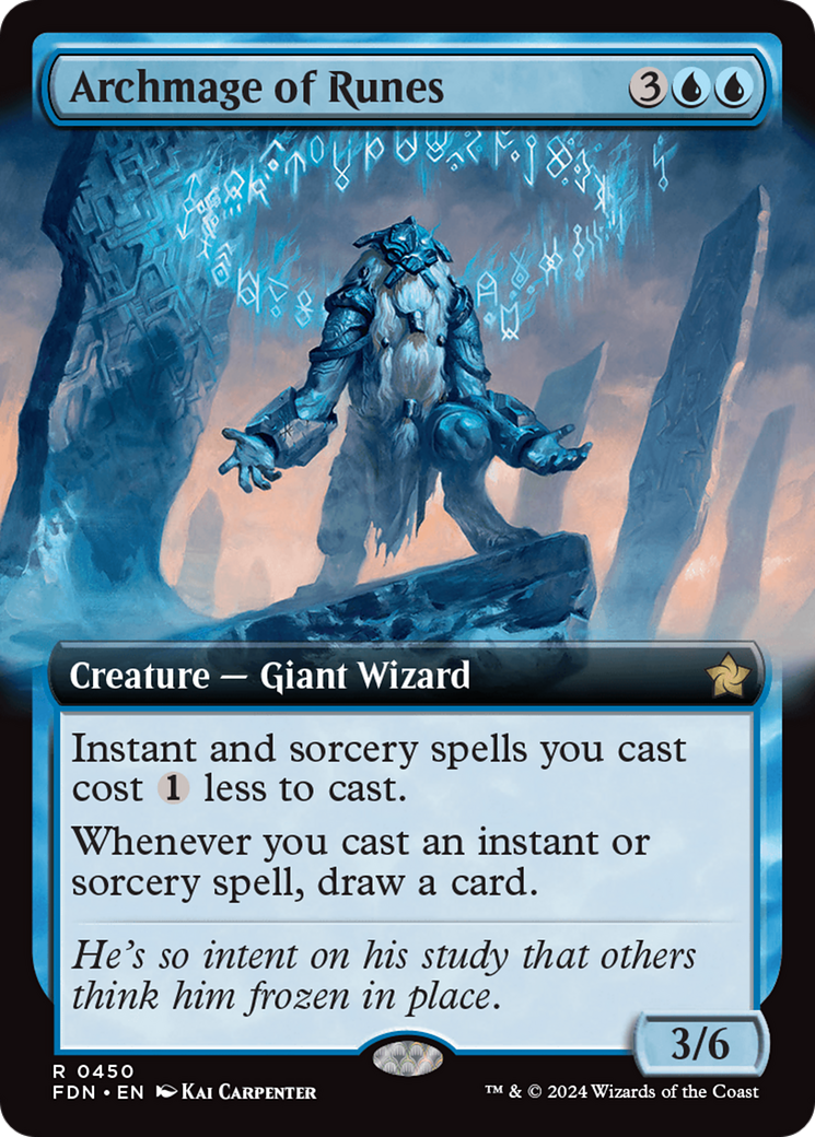 Archmage of Runes (FDN-450) (Extended Art) (Foil)