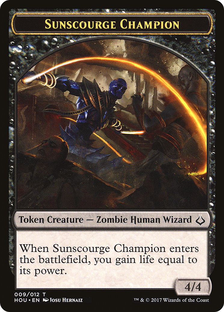 Sunscourge Champion Token (HOU-009)