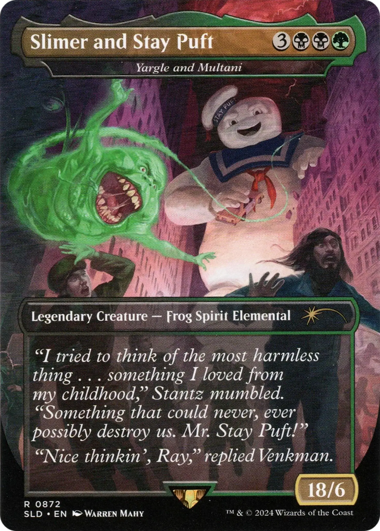 Slimer and Stay Puft / Yargle and Multani (SLD-872) (Borderless) (Foil)