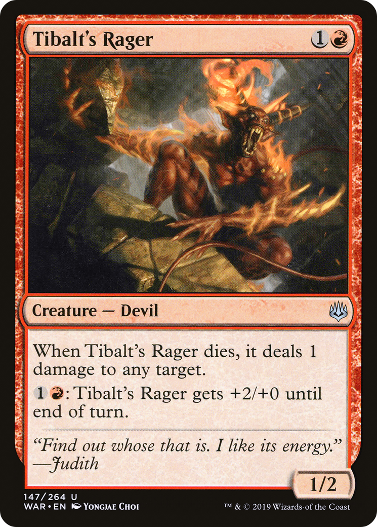Tibalt's Rager (WAR-147) (Foil)