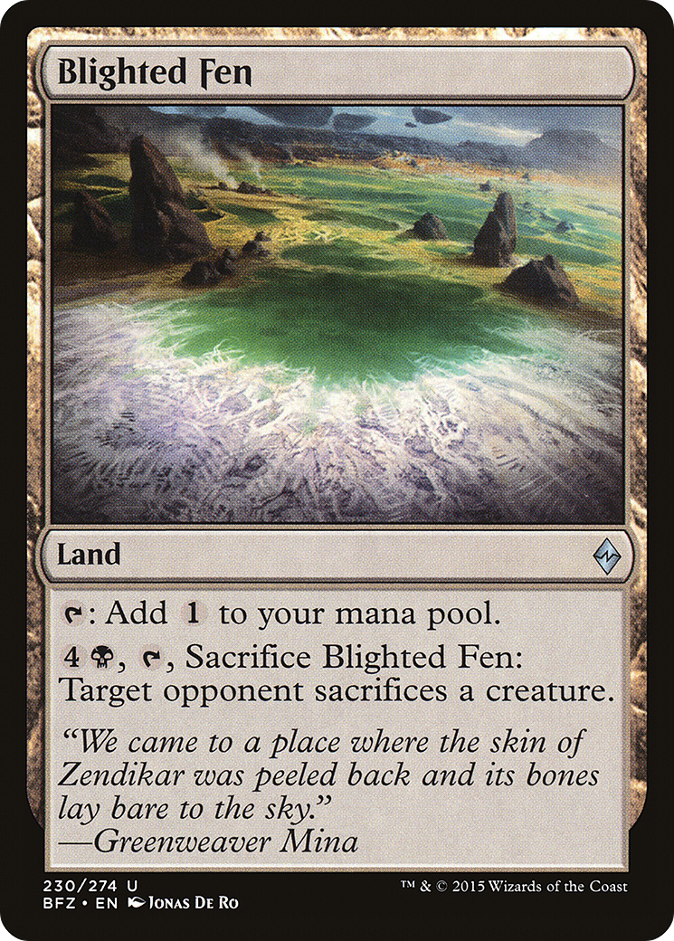Blighted Fen (BFZ-230) (Foil)