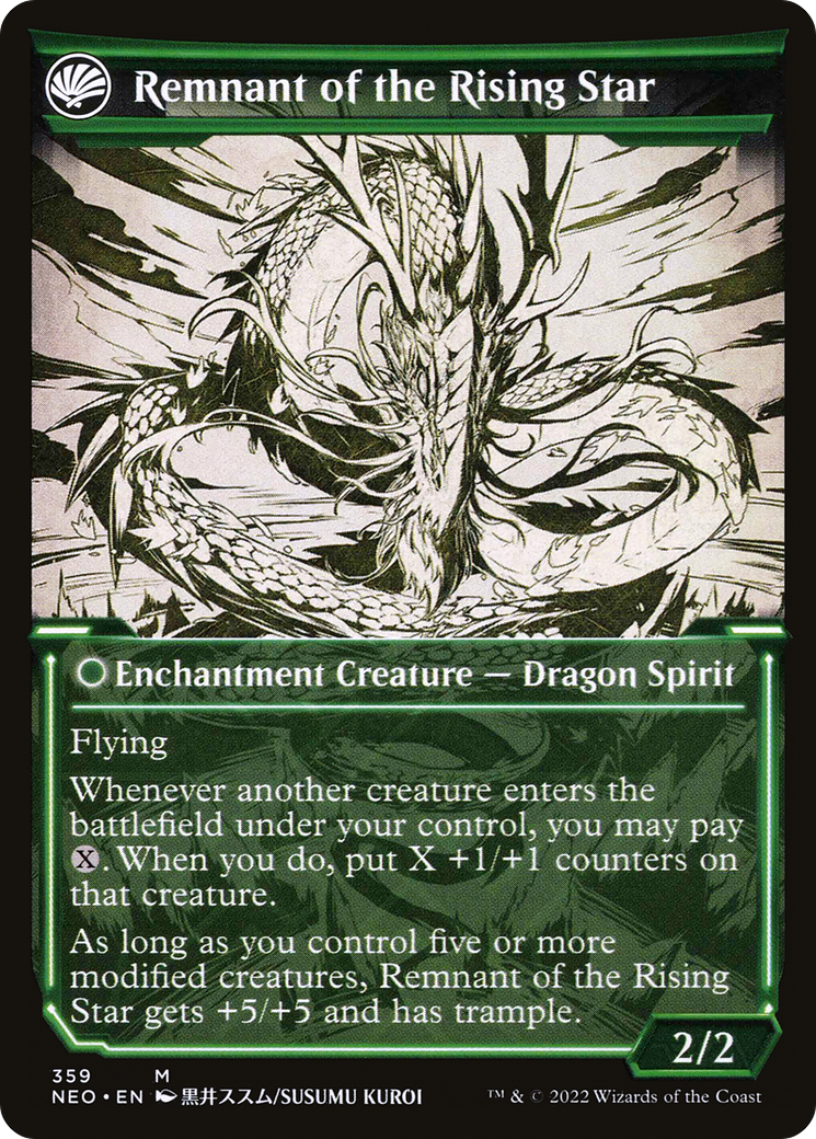 Jugan Defends the Temple // Remnant of the Rising Star (NEO-359) (Showcase) (Foil)