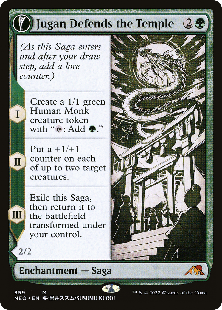 Jugan Defends the Temple // Remnant of the Rising Star (NEO-359) (Showcase) (Foil)