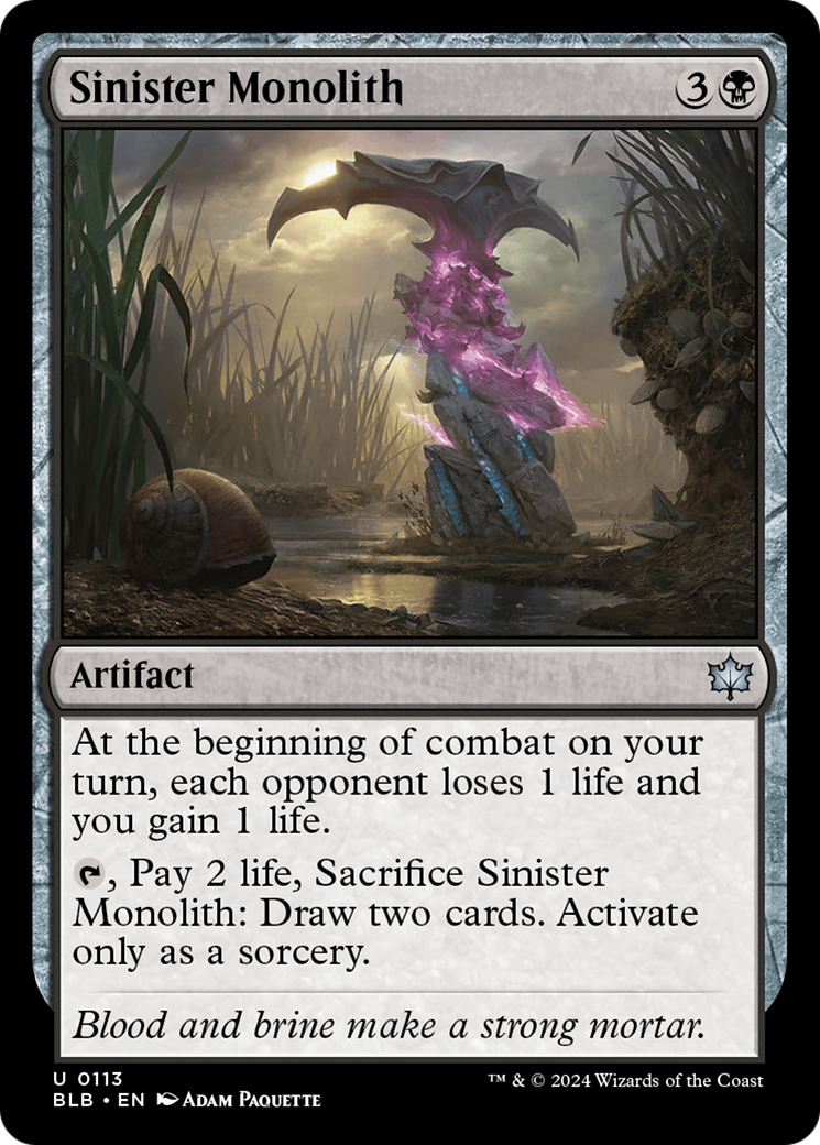 Sinister Monolith (BLB-113) (Foil)