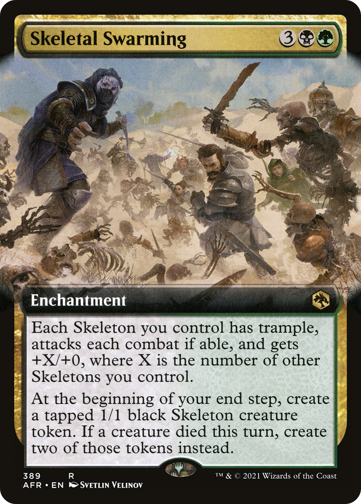 Skeletal Swarming (AFR-389) (Extended Art) (Foil)