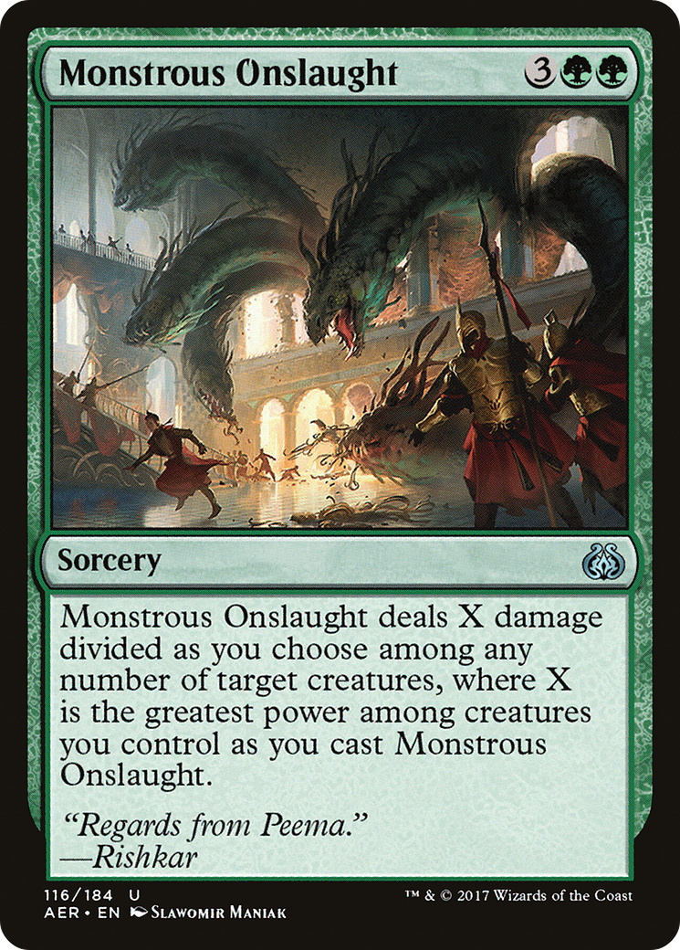 Monstrous Onslaught (AER-116) (Foil)