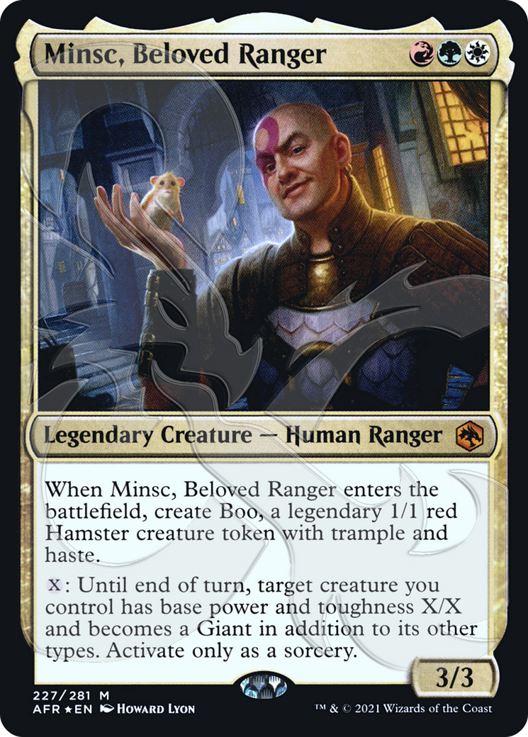 Minsc, Beloved Ranger (Ampersand Stamped) (AFR&-227A) (Foil)