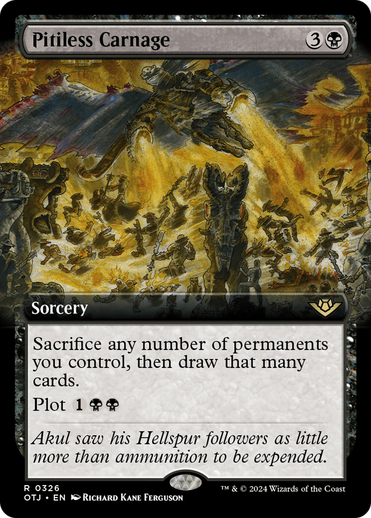 Pitiless Carnage (OTJ-326) (Extended Art)