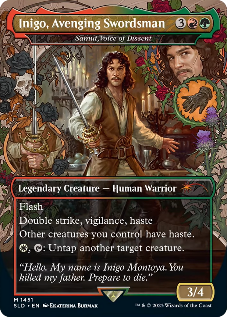 Inigo, Avenging Swordsman / Samut, Voice of Dissent (SLD-1451) (Borderless) (Foil)