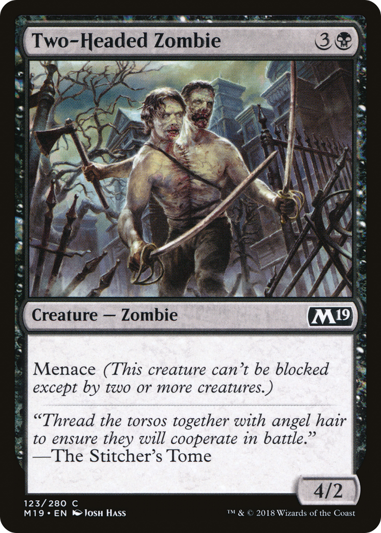 Two-Headed Zombie (M19-123) (Foil)