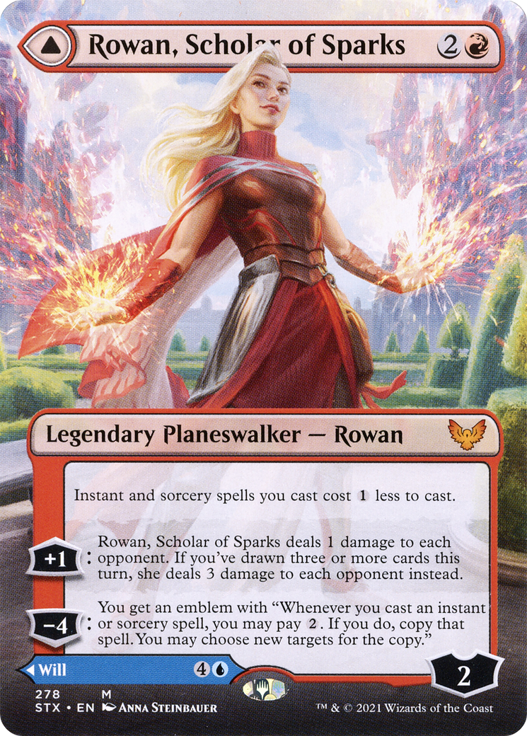 Rowan, Scholar of Sparks // Will, Scholar of Frost (STX-278) (Borderless)