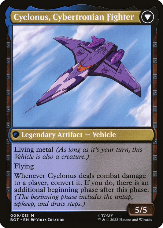 Cyclonus, the Saboteur // Cyclonus, Cybertronian Fighter (BOT-009) (Foil)