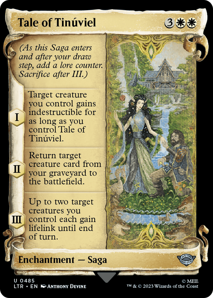 Tale of Tinúviel (LTR-485) (Showcase) (Scroll)