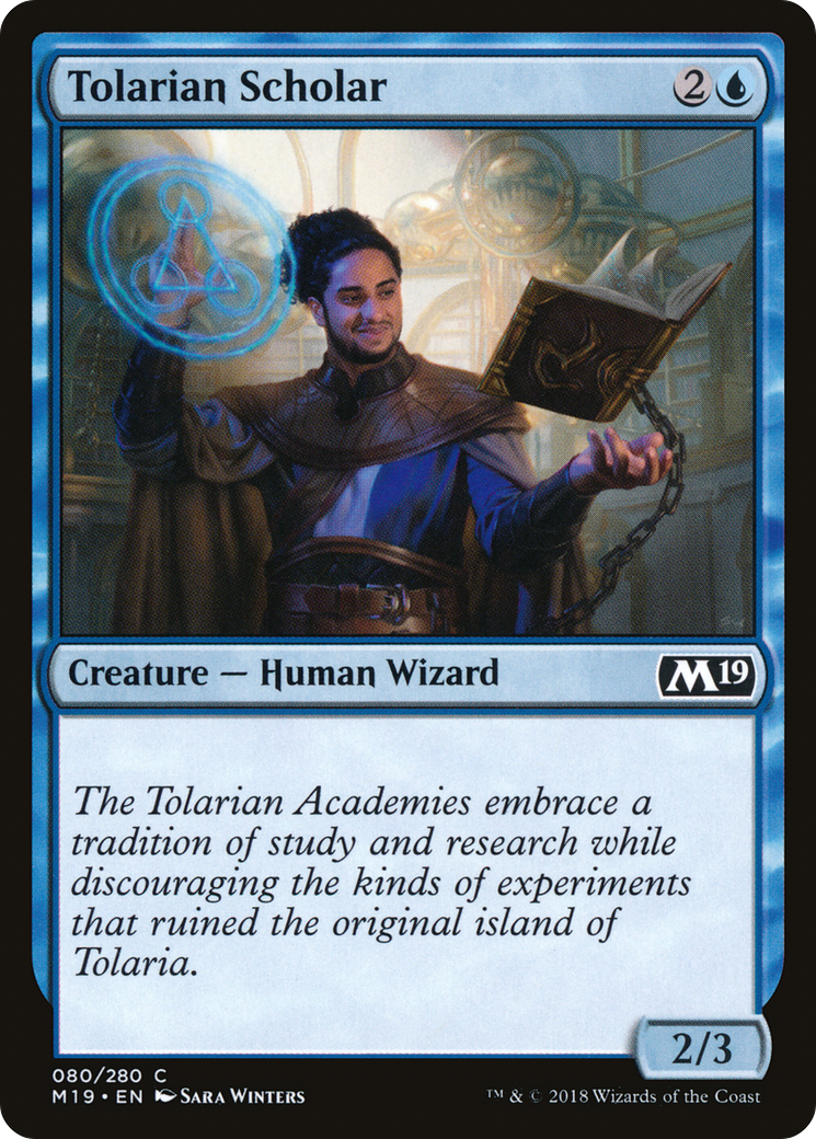 Tolarian Scholar (M19-080) (Foil)