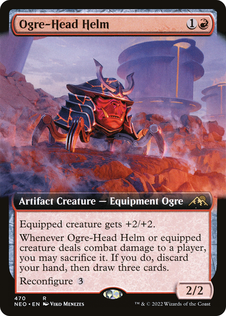 Ogre-Head Helm (NEO-470) (Extended Art) (Foil)