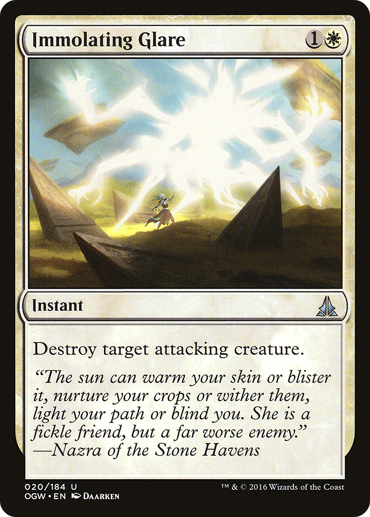 Immolating Glare (OGW-020) (Foil)
