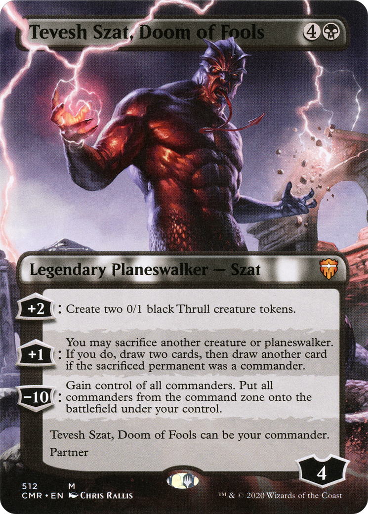 Tevesh Szat, Doom of Fools (CMR-512) (Borderless) (Foil)