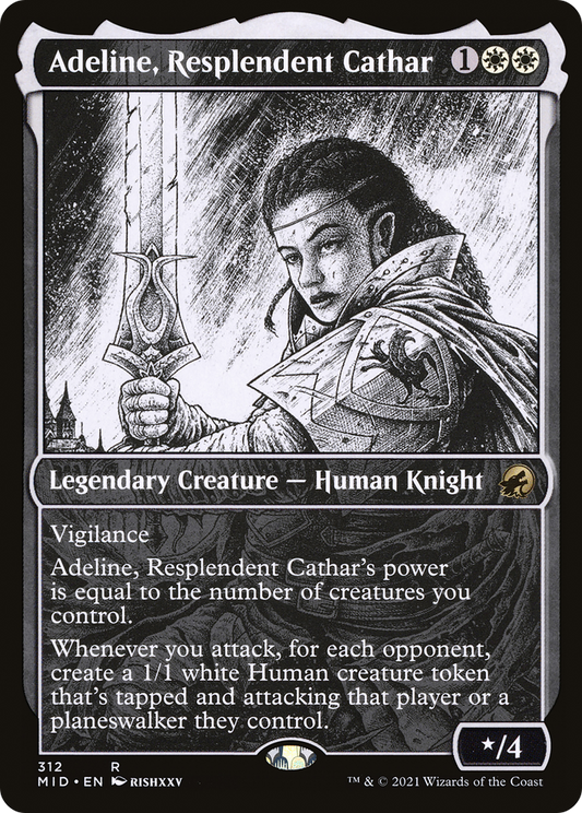 Adeline, Resplendent Cathar (MID-312) (Showcase) (Foil)