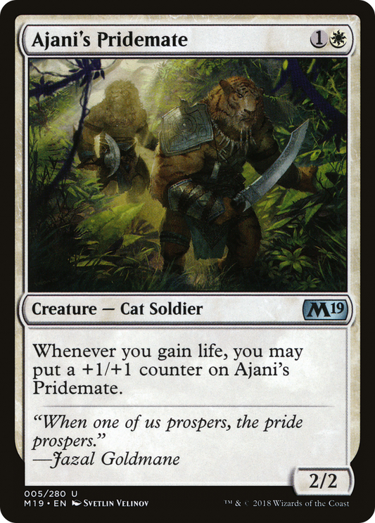 Ajani's Pridemate (M19-005) (Foil)