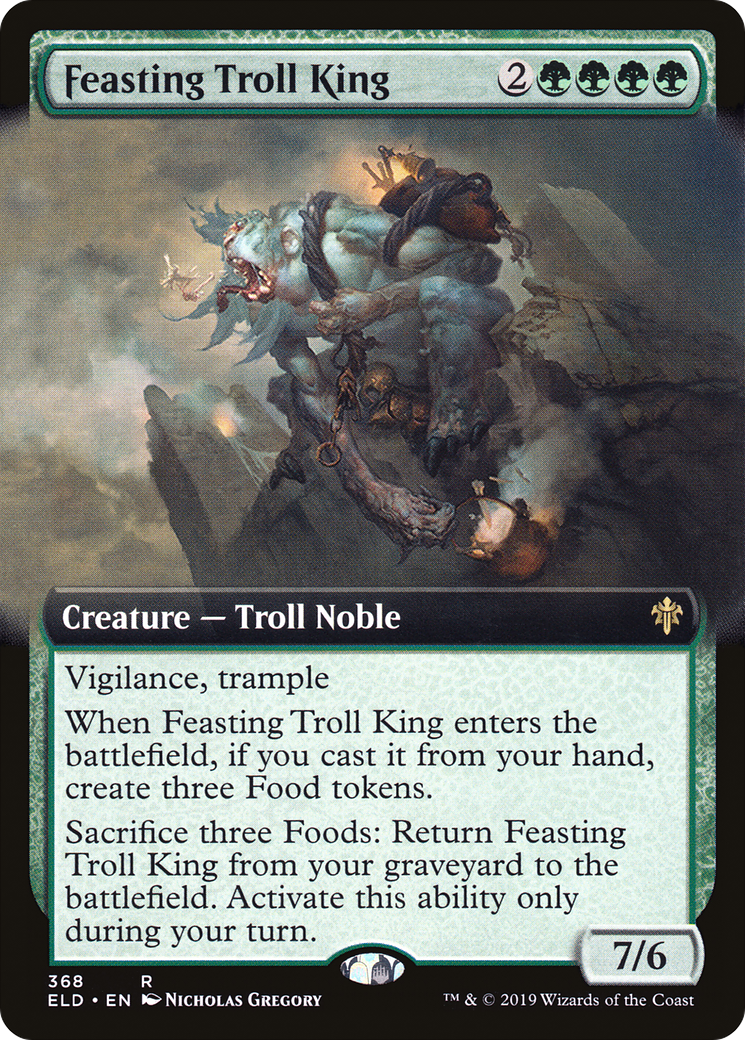 Feasting Troll King (ELD-368) (Extended Art)