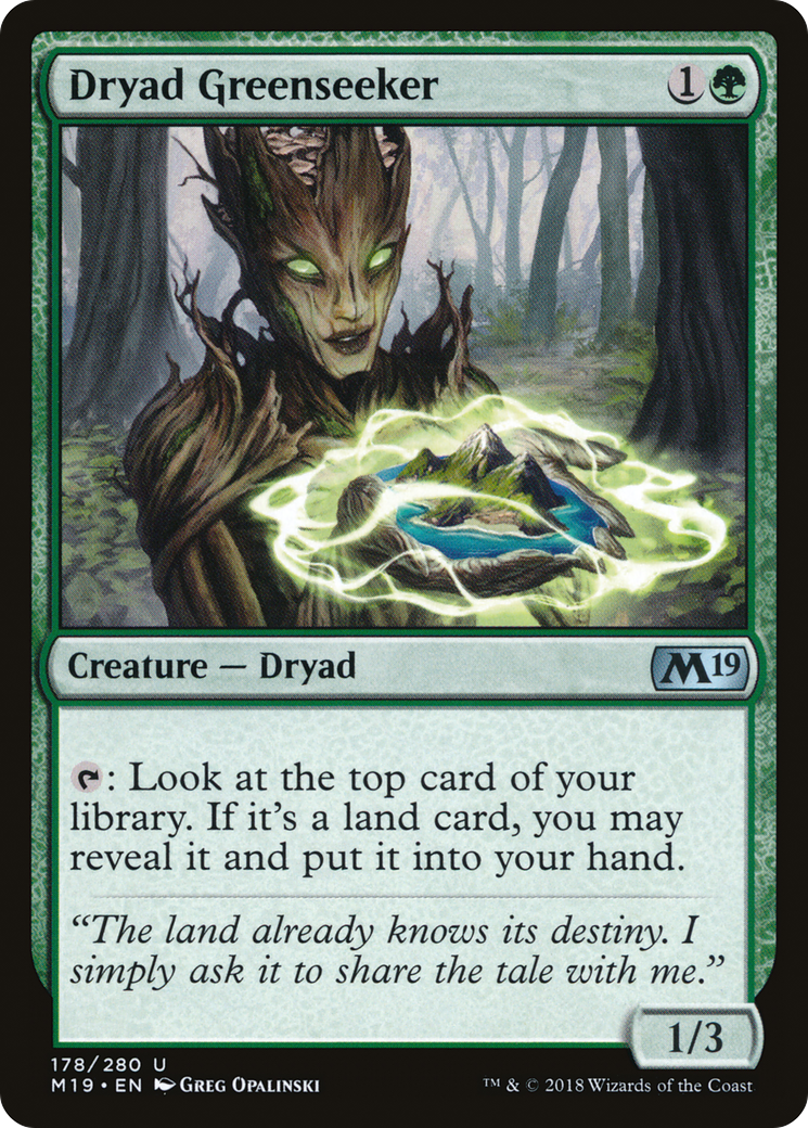 Dryad Greenseeker (M19-178) (Foil)