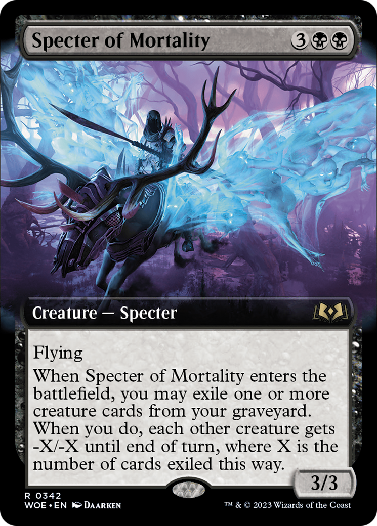 Specter of Mortality (WOE-342) (Extended Art) (Foil)
