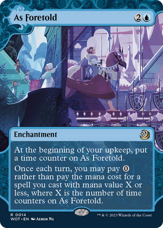 As Foretold (WOT-014) (Showcase) (Borderless) (Foil)