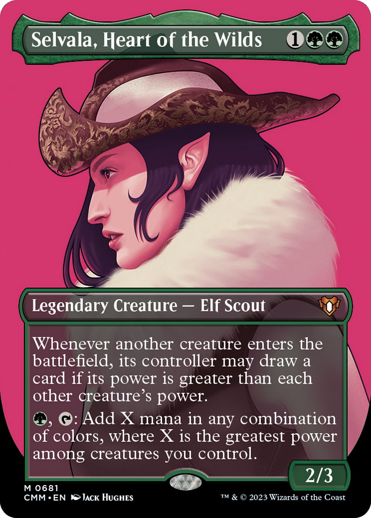 Selvala, Heart of the Wilds (CMM-681) (Borderless) (Foil)