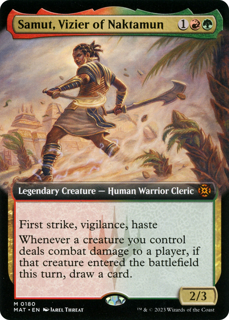 Samut, Vizier of Naktamun (MAT-180) (Extended Art) (Foil)