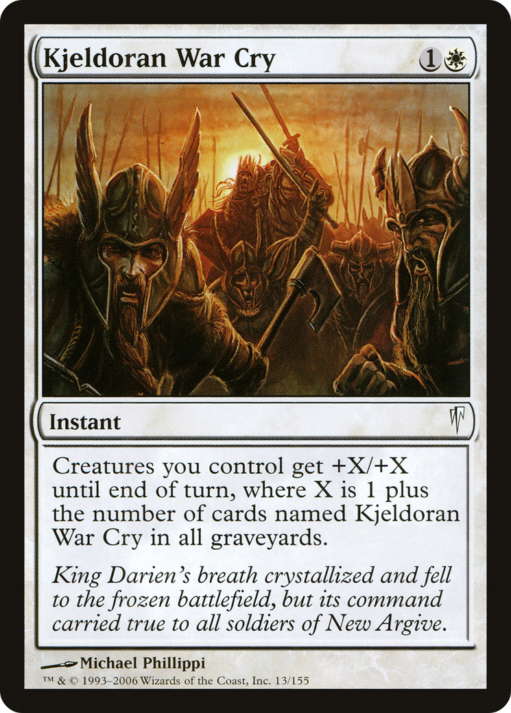 Kjeldoran War Cry (CSP-013) (Foil)