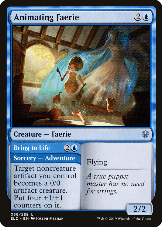 Animating Faerie // Bring to Life (ELD-038) (Foil)