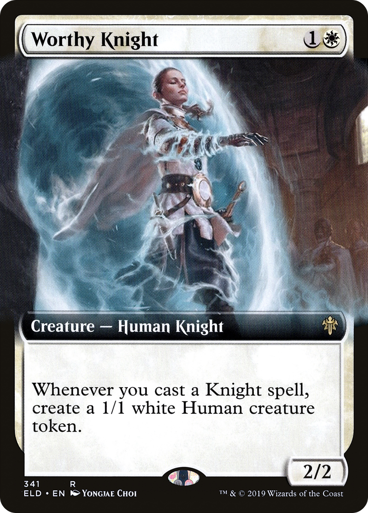 Worthy Knight (ELD-341) (Extended Art) (Foil)