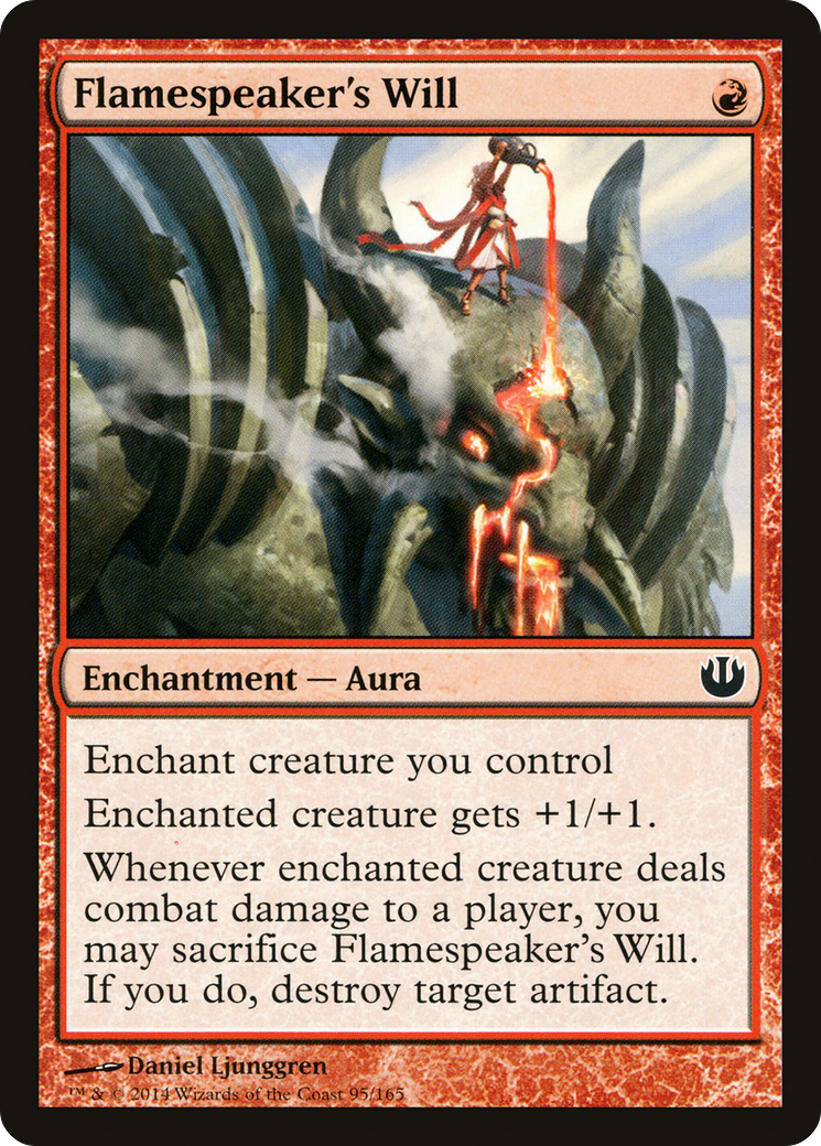 Flamespeaker's Will (JOU-095) (Foil)