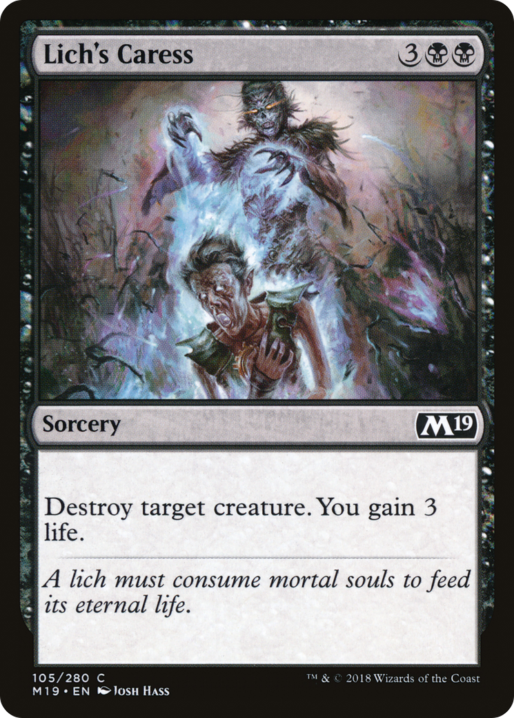 Lich's Caress (M19-105) (Foil)