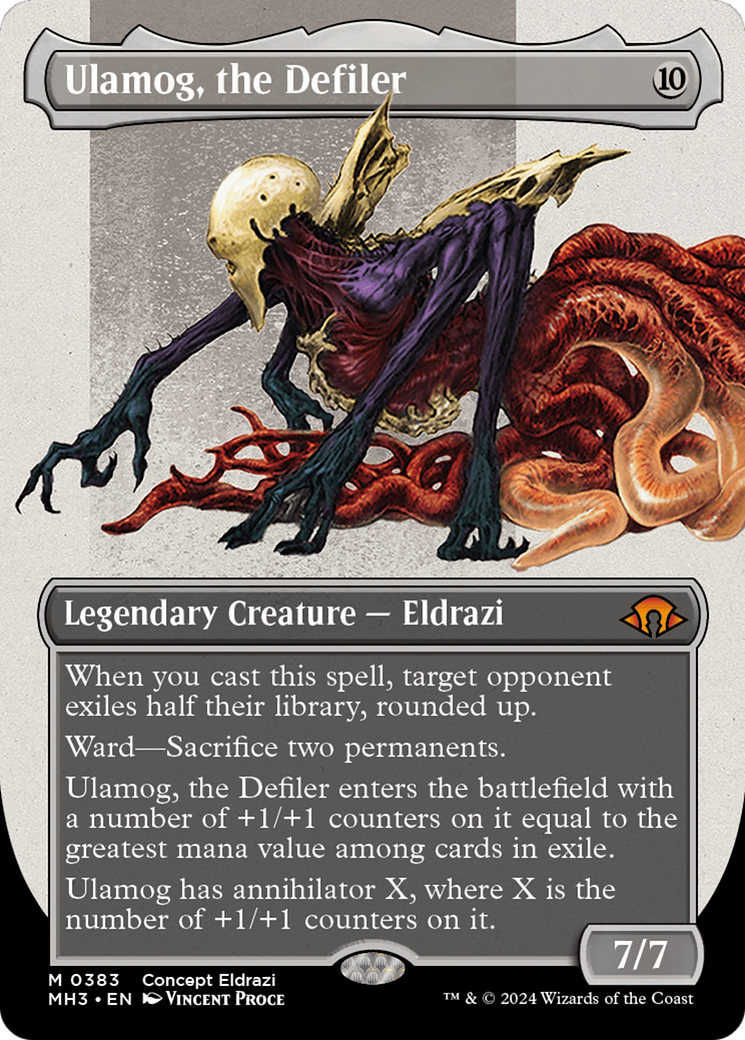Ulamog, the Defiler (MH3-383) (Borderless) (Foil)