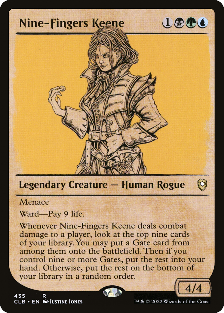 Nine-Fingers Keene (CLB-435) (Showcase) (Foil)