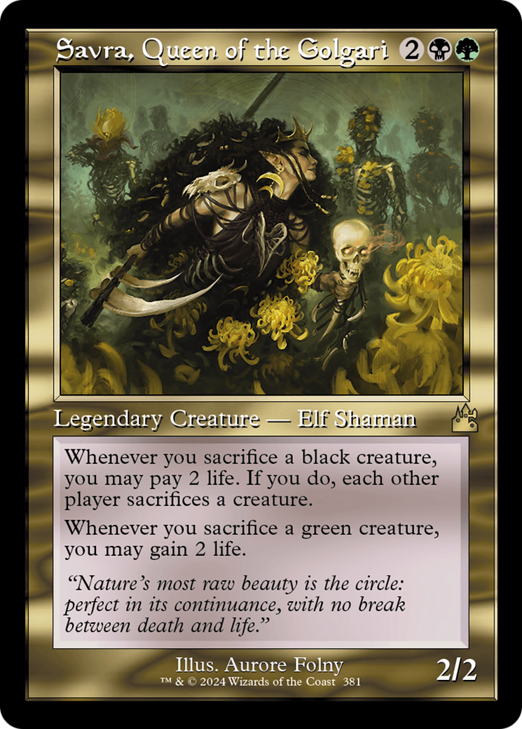 Savra, Queen of the Golgari (RVR-381) (Foil)