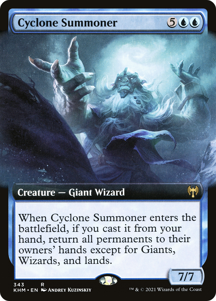 Cyclone Summoner (KHM-343) (Extended Art)